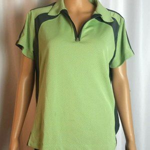 Tail Women's Mock Neck Short Sleeve Blouse Size XL